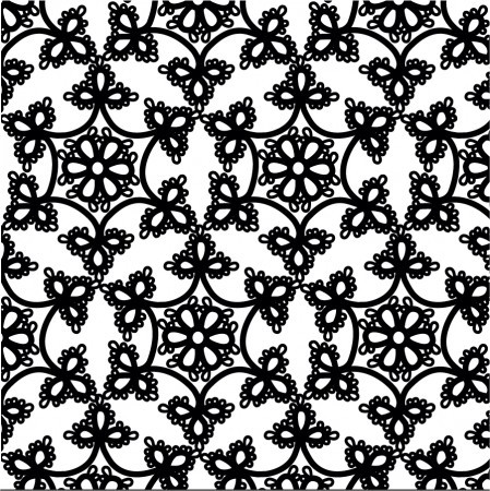 Estampa inspirada na renda Frivolitè